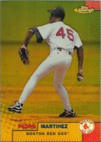 1999 Finest #170 Pedro Martinez Gold Refractor Baseball Card