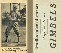 1916 Gimbels #130 Ed. Murphy Baseball Card