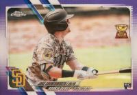 2021 Topps Chrome Update #USC25 Jake Cronenworth Purple Refractor Baseball Card