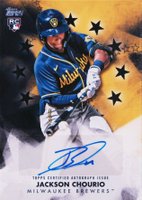 2024 Topps Baseball Stars Autographs #BSAJC Jackson Chourio Update-Black Baseball Card