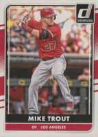 2016 Panini Donruss #83 Mike Trout Batting Baseball Card