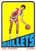 1972 Topps #102 Phil Chenier Basketball Card