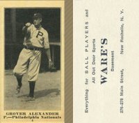 1916 Wares #4 Grover Alexander Baseball Card