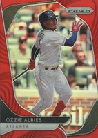 2020 Panini Prizm #231 Ozzie Albies Red Prizm Baseball Card