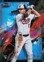 2024 Topps Finest #79 Colton Cowser Sky Blue Refractor Baseball Card