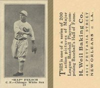 1916 Weil Baking Co. #56 Hap Felsch Baseball Card