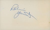 1999 Hall of Fame Autographs # Robin Yount Index Card Baseball Card