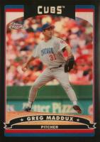 2006 Topps Chrome #19 Greg Maddux Black Refractor Baseball Card