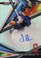 2022 Bowman's Best Best of 2022 Autographs #B22SK Steven Kwan Refractor Baseball Card