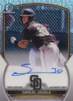 2023 Bowman Chrome Mega Box Autographs #SZ Samuel Zavala Baseball Card