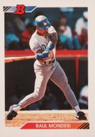 1992 Bowman #64 Raul Mondesi Baseball Card