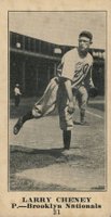 1916 Sporting News #31 Larry Cheney Blank Back Baseball Card