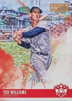 2018 Panini Diamond Kings #9 Ted Williams Artist's Proof-Red Baseball Card