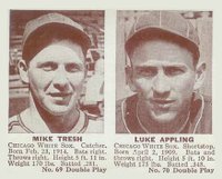 1941 Double Play #69/70 Tresh/Appling Baseball Card