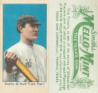 1910 Mello-Mint # Larry Doyle With Bat Baseball Card