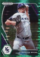 2021 Panini Prizm Draft Picks #PDP21 Jordan Wicks Green Pulsar Baseball Card