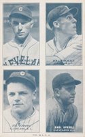1936 Exhibits Four-on-one #3 Averill/Harder/Trosky/Vosmik Baseball Card
