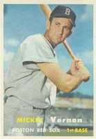 1957 Topps #92 Mickey Vernon Baseball Card