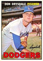 1967 Topps #55 Don Drysdale Baseball Card