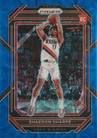 2022 Panini Prizm #250 Shaedon Sharpe Blue Choice Basketball Card