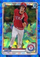 2020 Bowman Draft Chrome Sapphire Edition #BD126 Evan Carter Baseball Card