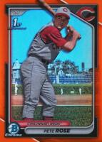 2024 Bowman Chrome Prospects #BCP151 Pete Rose Retrofractor-Orange Baseball Card