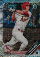 2019 Bowman Mega Box Chrome #60 Nolan Gorman Batting Baseball Card