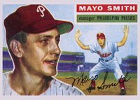 1956 Topps #60g Mayo Smith Gray back Baseball Card
