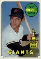 1969 Topps #464y Dave Marshall Yellow Letters Baseball Card