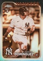 2024 Topps Chrome #89 Jasson Dominguez Sepia Refractor Baseball Card