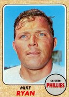 1968 Topps #306 Mike Ryan Baseball Card