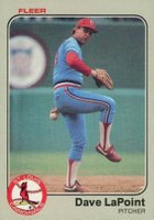 1983 Fleer #14 Dave LaPoint Baseball Card