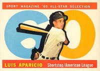 1960 Topps #559 Luis Aparicio All-Star Baseball Card