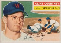 1956 Topps #159 Clint Courtney Gray Back Baseball Card