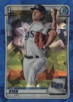 2020 Bowman Chrome Sapphire Edition #BCP117 Joe Ryan Baseball Card