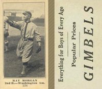 1916 Gimbels #124 Ray Morgan Baseball Card
