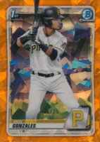 2020 Bowman Draft Chrome Sapphire Edition #BD81 Nick Gonzales Orange Baseball Card