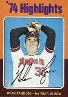 1975 Topps Mini #5 Nolan Ryan '74 Highlights Baseball Card