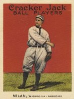 1915 Cracker Jack #56 Clyde Milan Baseball Card