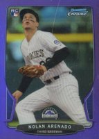 2013 Bowman Chrome #24 Nolan Arenado Purple Refractor Baseball Card