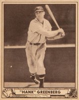 1940 Play Ball #40 Hank Greenberg Baseball Card