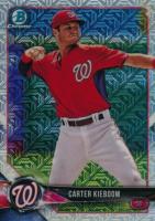 2018 Bowman Mega Box Chrome #BCP7 Carter Kieboom Red Jersey Baseball Card