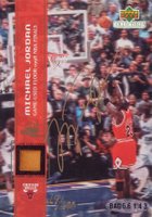 2000 Upper Deck Authenticated Michael Jordan Final Shot #1A Michael Jordan Signed Game-Used Floor Relic Basketball Card