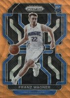 2021 Panini Prizm #310 Franz Wagner Orange Wave Basketball Card