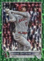 2022 Topps #1 Shohei Ohtani Green Foilboard Baseball Card