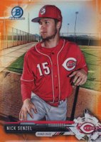 2017 Bowman Chrome Prospects #BCP225 Nick Senzel Orange Refractor Baseball Card