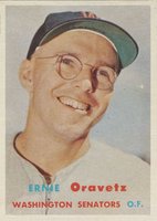 1957 Topps #179 Ernie Oravetz Baseball Card
