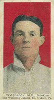 1910 Williams Caramel # Tim Jordan Baseball Card
