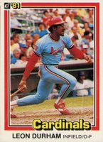 1981 Donruss #427 Leon Durham Baseball Card