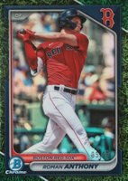 2024 Bowman Draft #BDC19 Roman Anthony Chrome-Green Grass Refractor Baseball Card